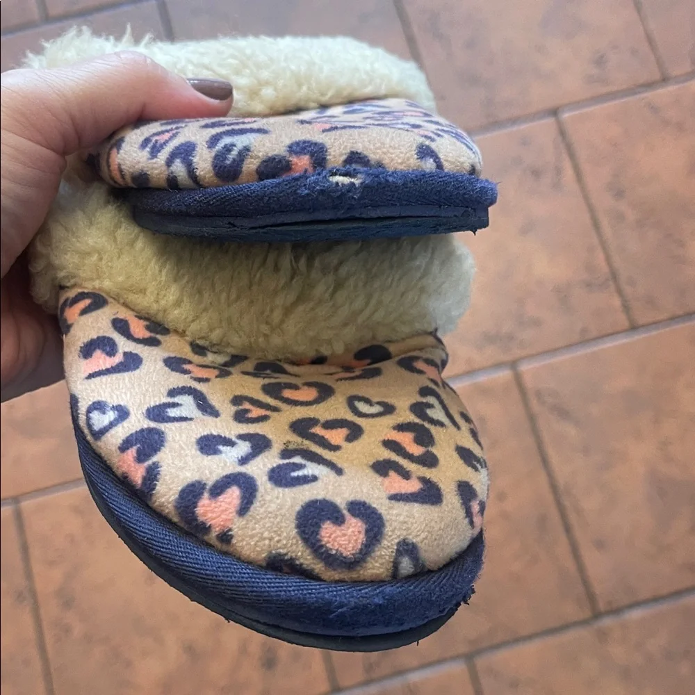 UGG Pink and Blue Animal Print Slippers
